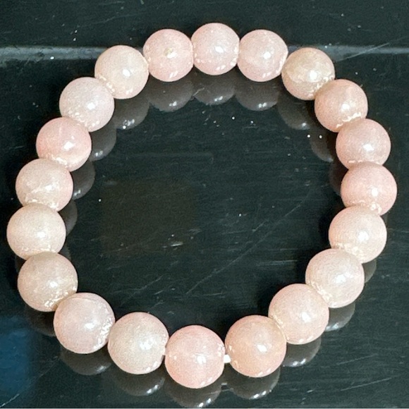 146.85CT 10mm Natural Pink Opal Stretchable Bracelet - Picture 14 of 14